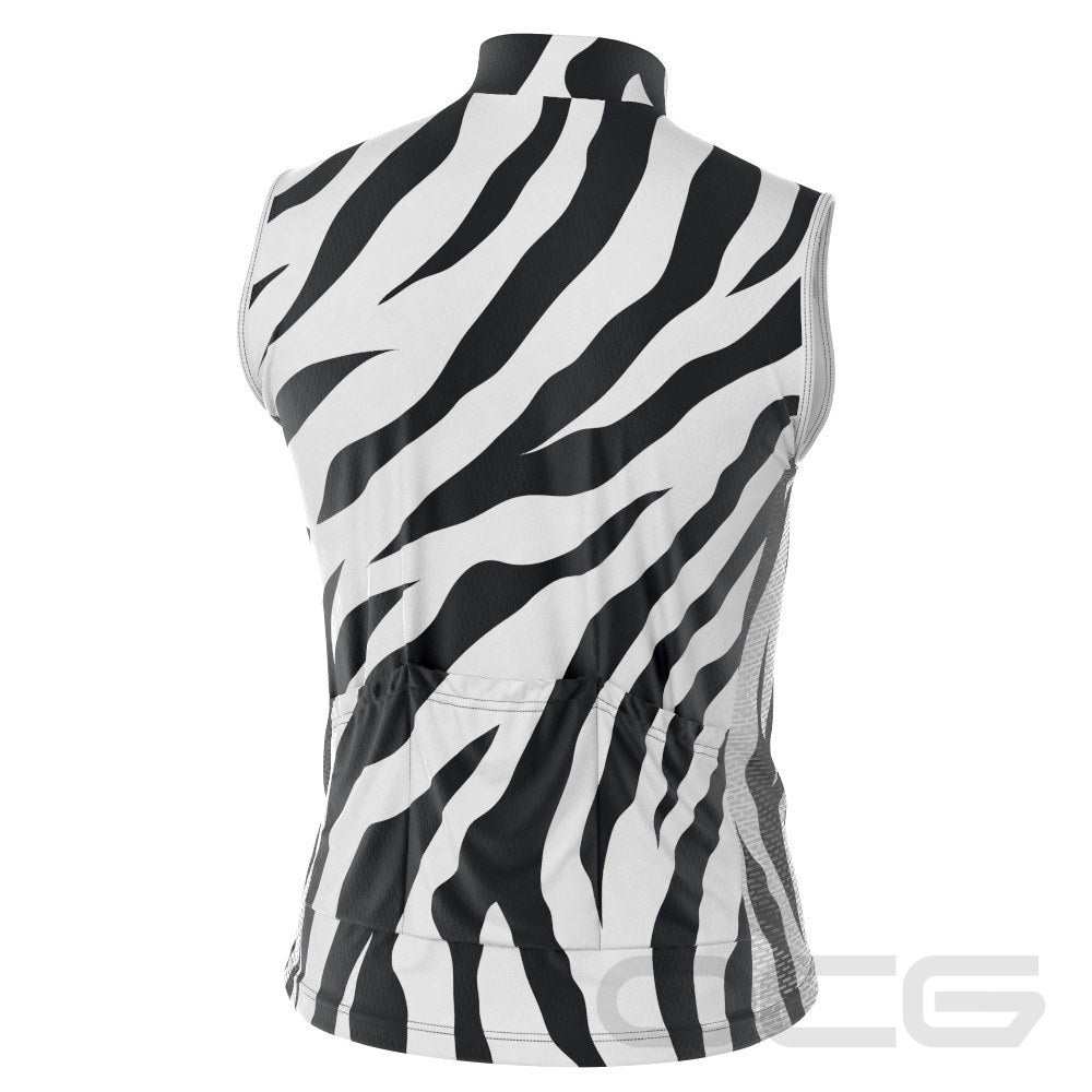 Men's Zebra Fever Sleeveless Tech Cycling Jersey