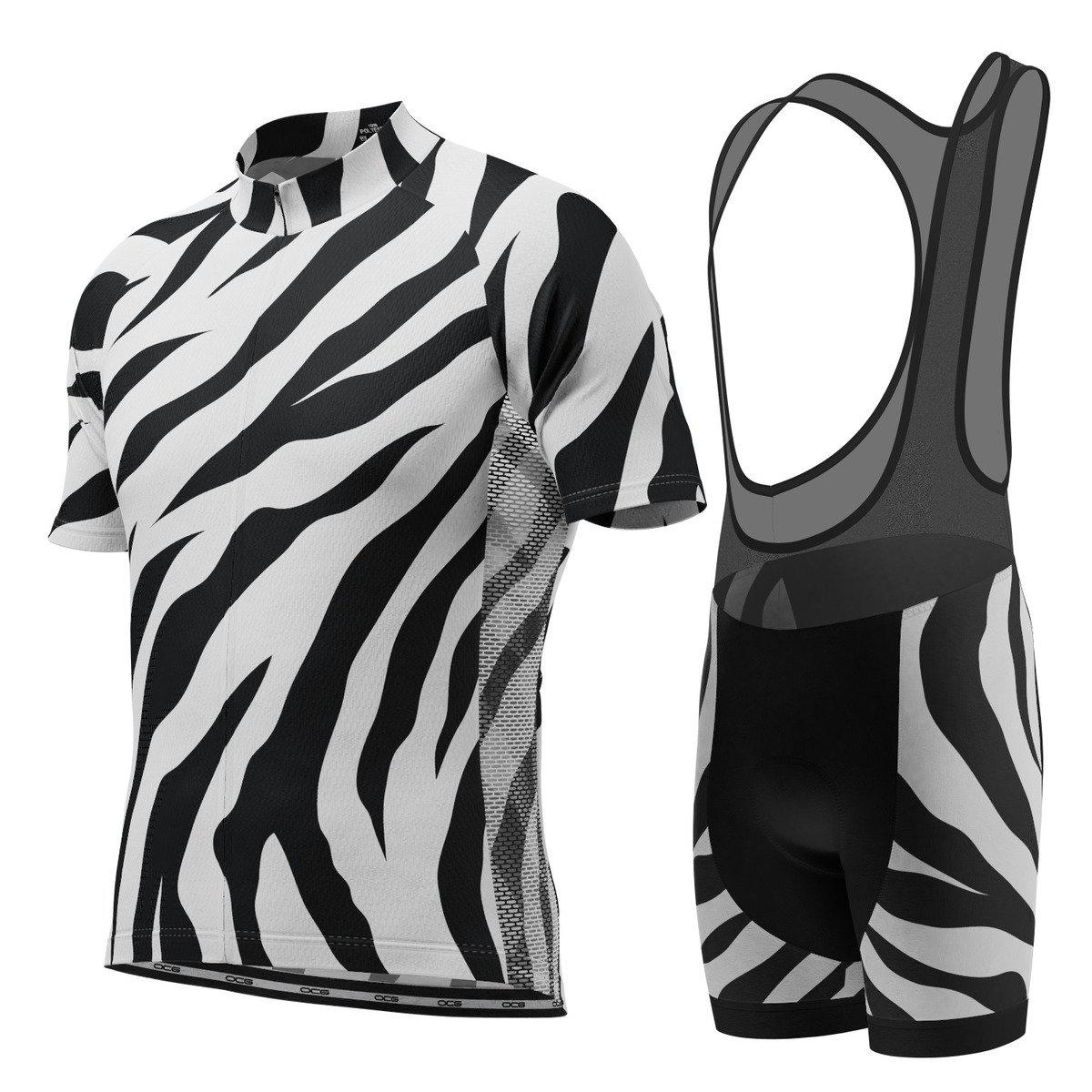 Men's Zebra Fever 2 Piece Cycling Kit