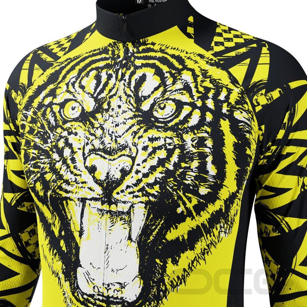 Men's Wild Tiger Long Sleeve Cycling Jersey