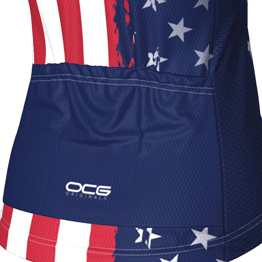 Women's USAF United States Air Force Short Sleeve Cycling Jersey