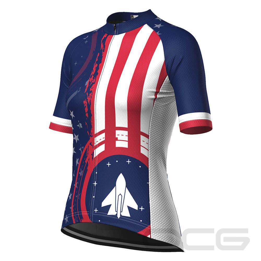 Women's USAF United States Air Force Short Sleeve Cycling Jersey