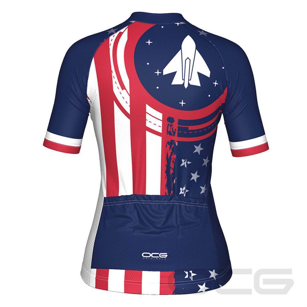 Women's USAF United States Air Force Short Sleeve Cycling Jersey