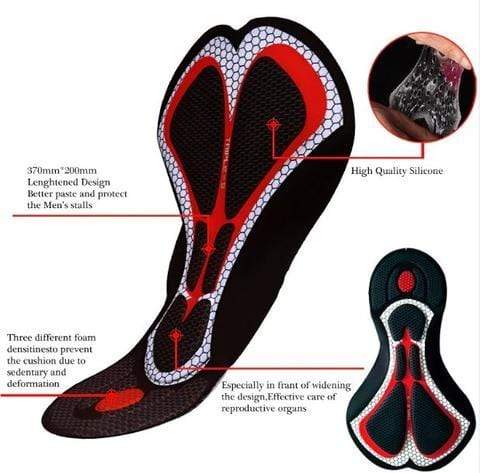 Women's Black Gel Padded Bib Pants