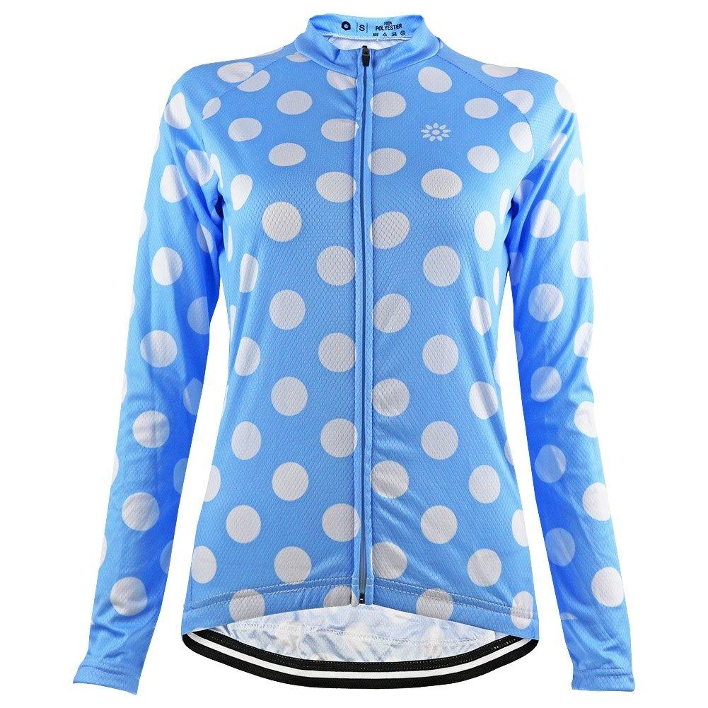 Women's Blue Thermal Cycling Jersey