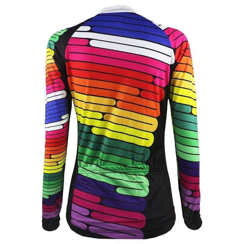 Women's Colorful Long Sleeve Cycling Jersey