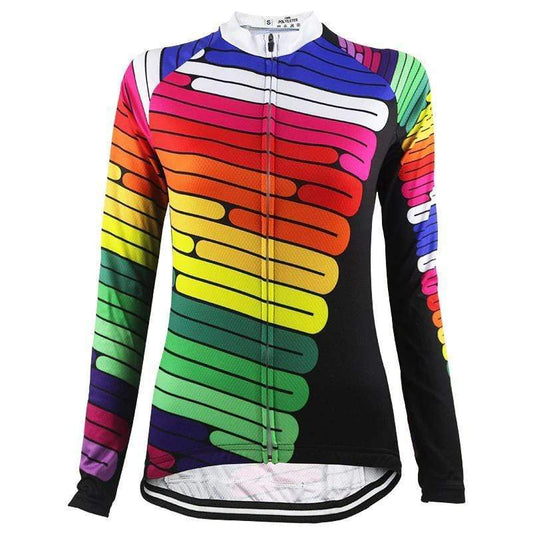 Women's Colorful Long Sleeve Cycling Jersey