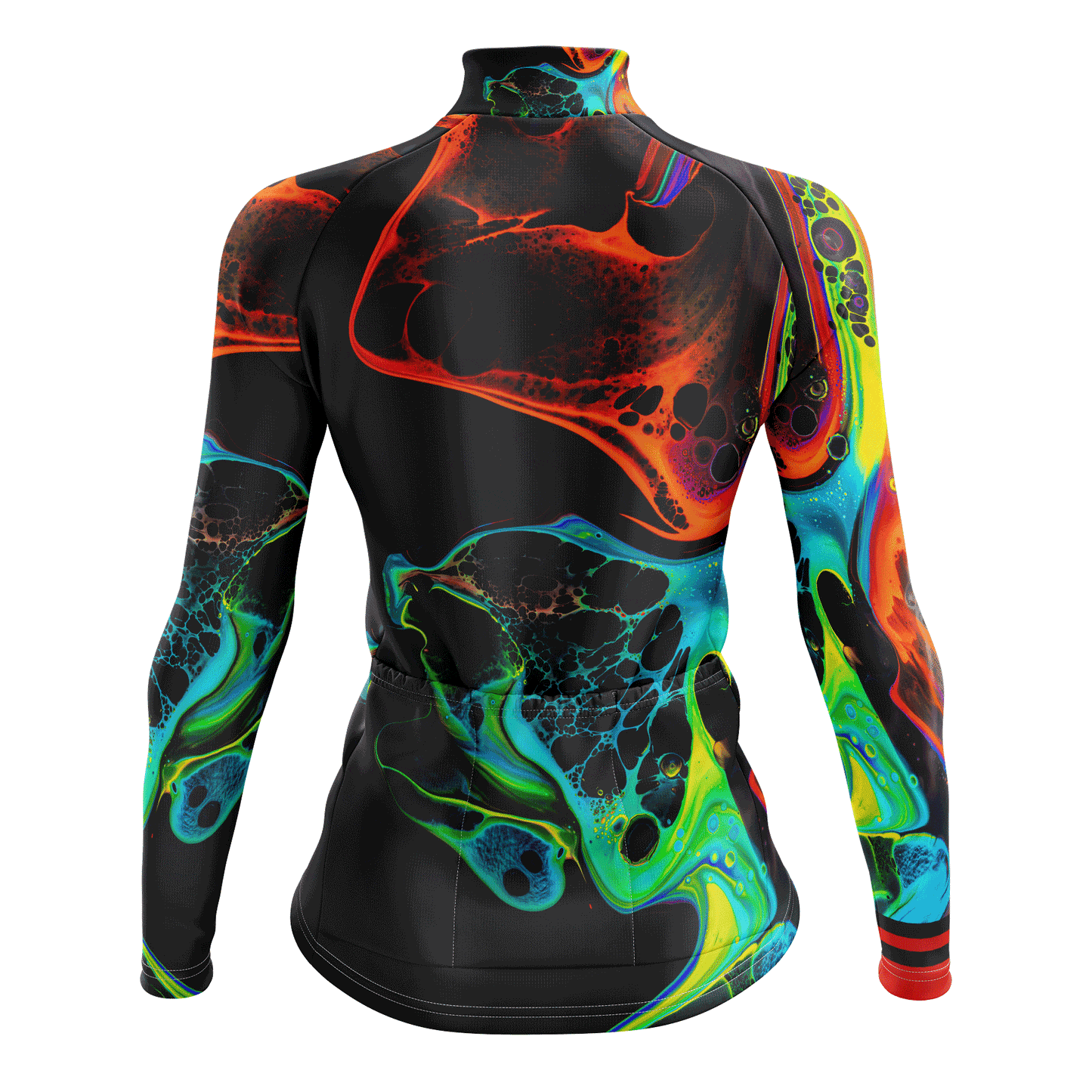 Women's Fire and Ocean Long Sleeve Cycling Jersey