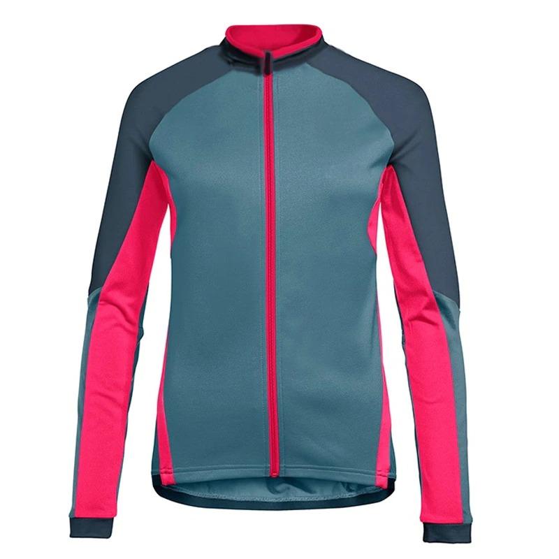 Women's Grey Style Long Sleeve Cycling Jersey
