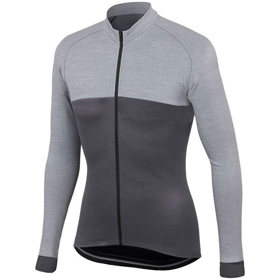Women's Grey Style Long Sleeve Cycling Jersey
