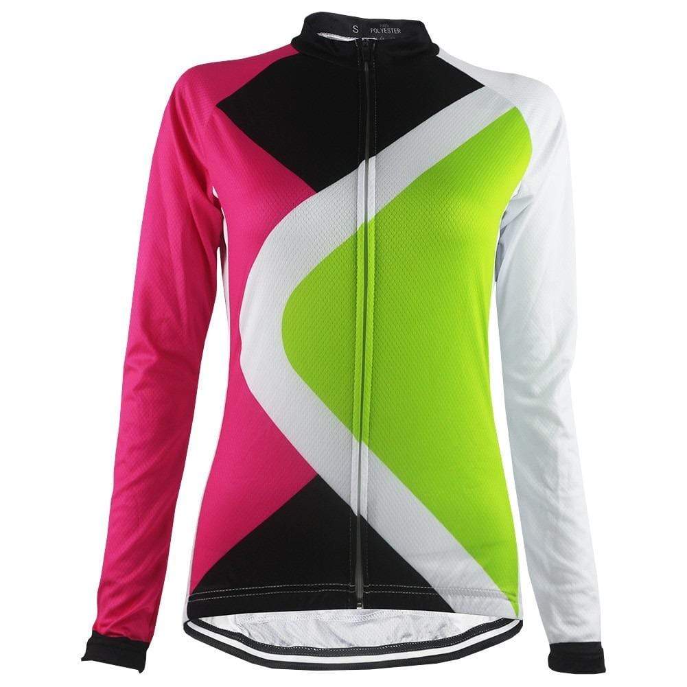 Women's Hi Vis Long Sleeve Cycling Jersey
