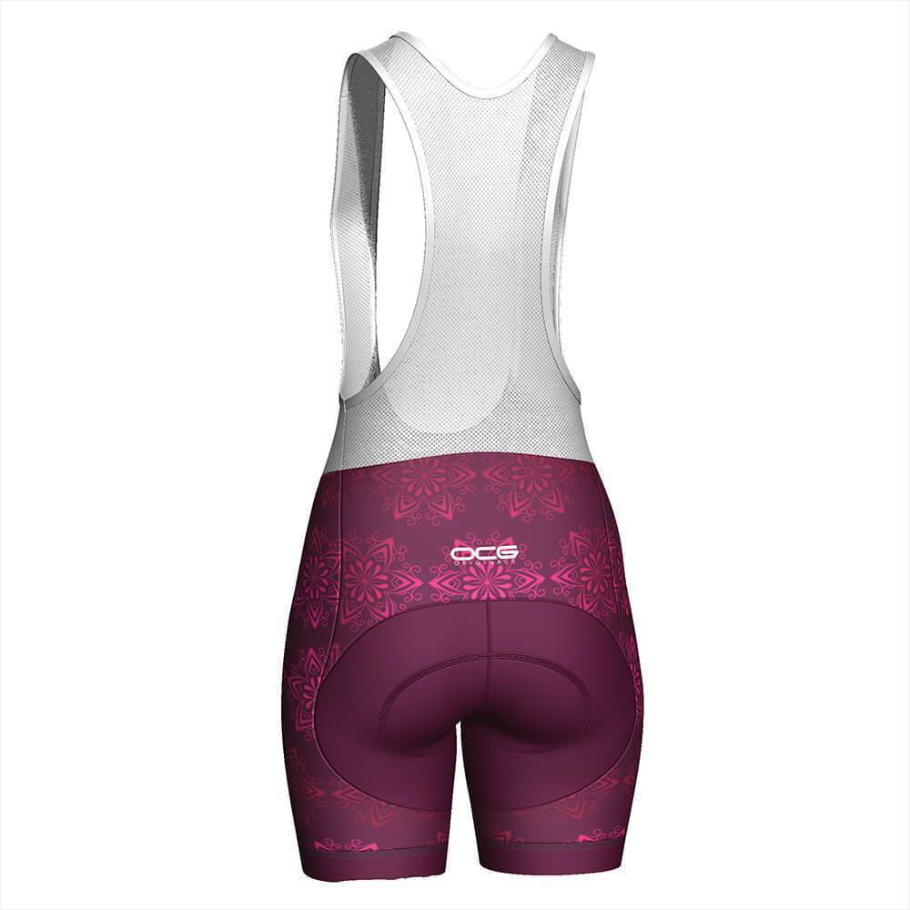 Women's Mandala Gel Padded Cycling Bib