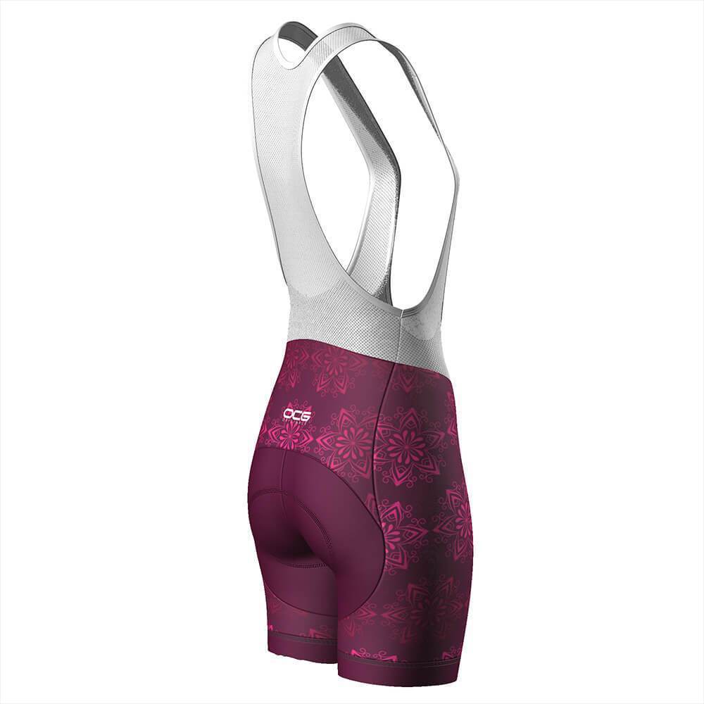 Women's Mandala Gel Padded Cycling Bib