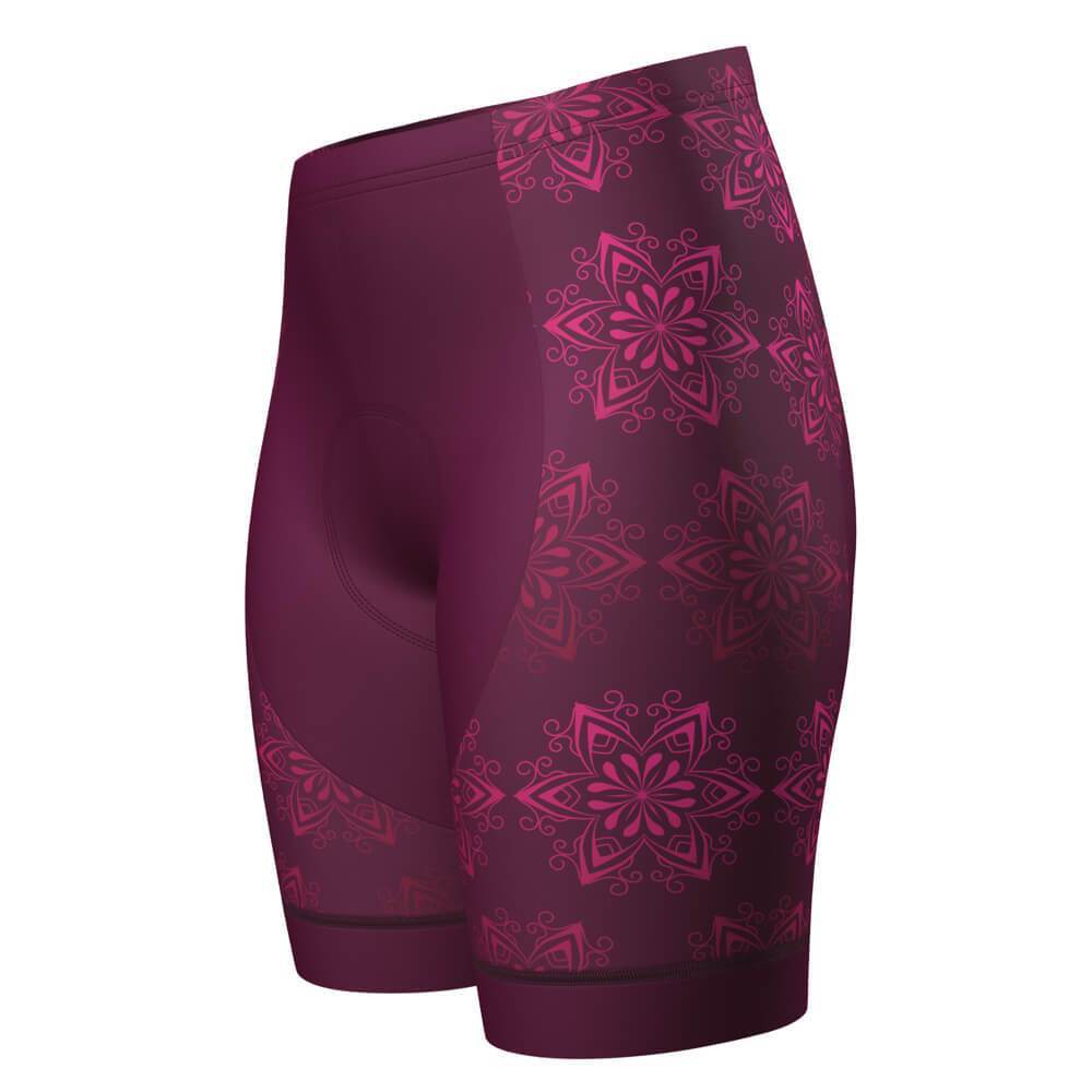 Women's Mandala Gel Padded Cycling Shorts