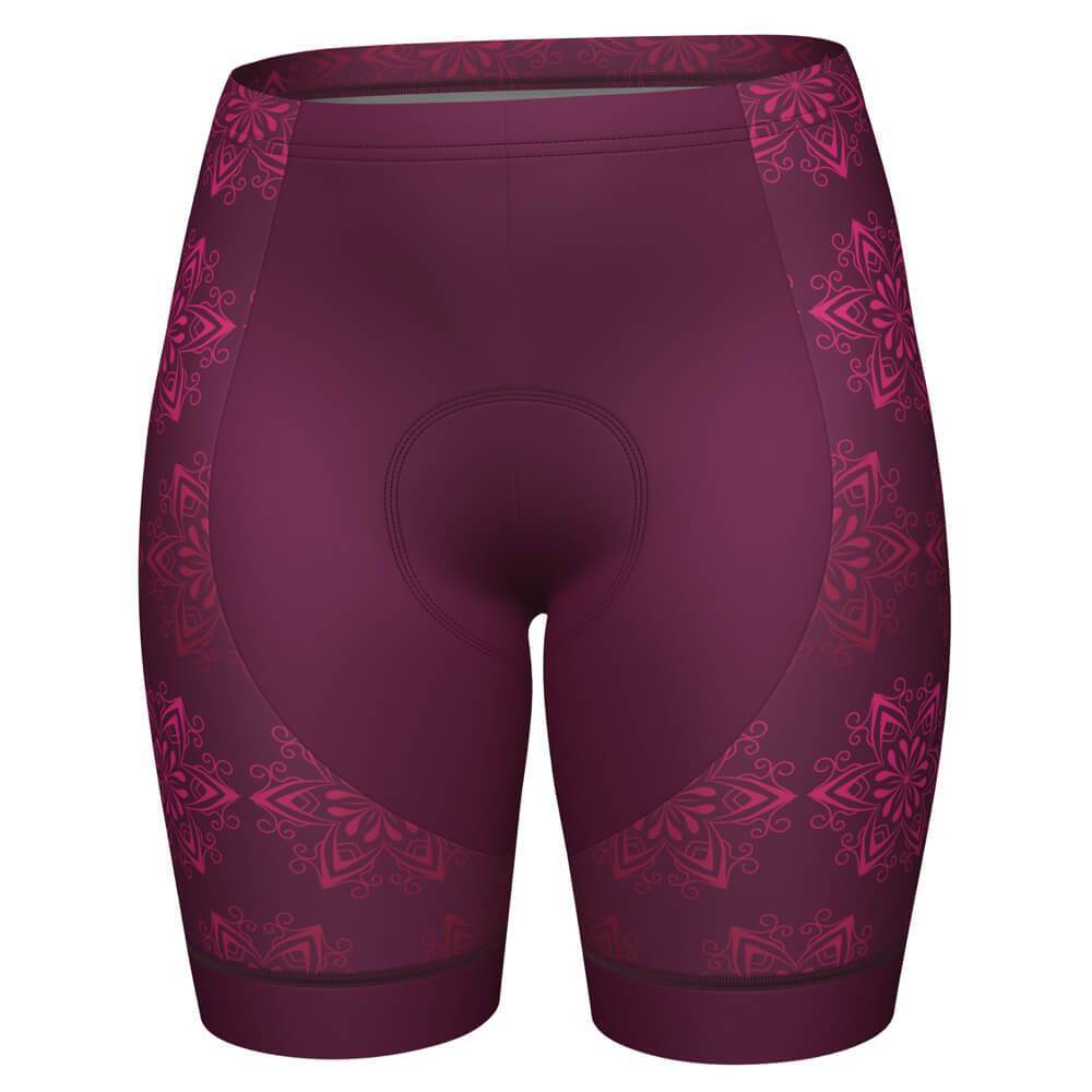 Women's Mandala Gel Padded Cycling Shorts