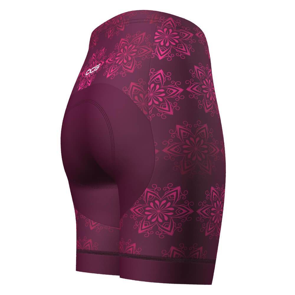 Women's Mandala Gel Padded Cycling Shorts