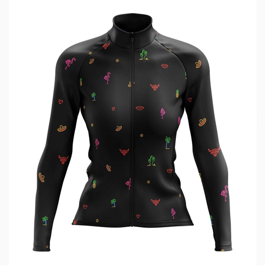 Women's Mexican Theme Long Sleeve Cycling Jersey