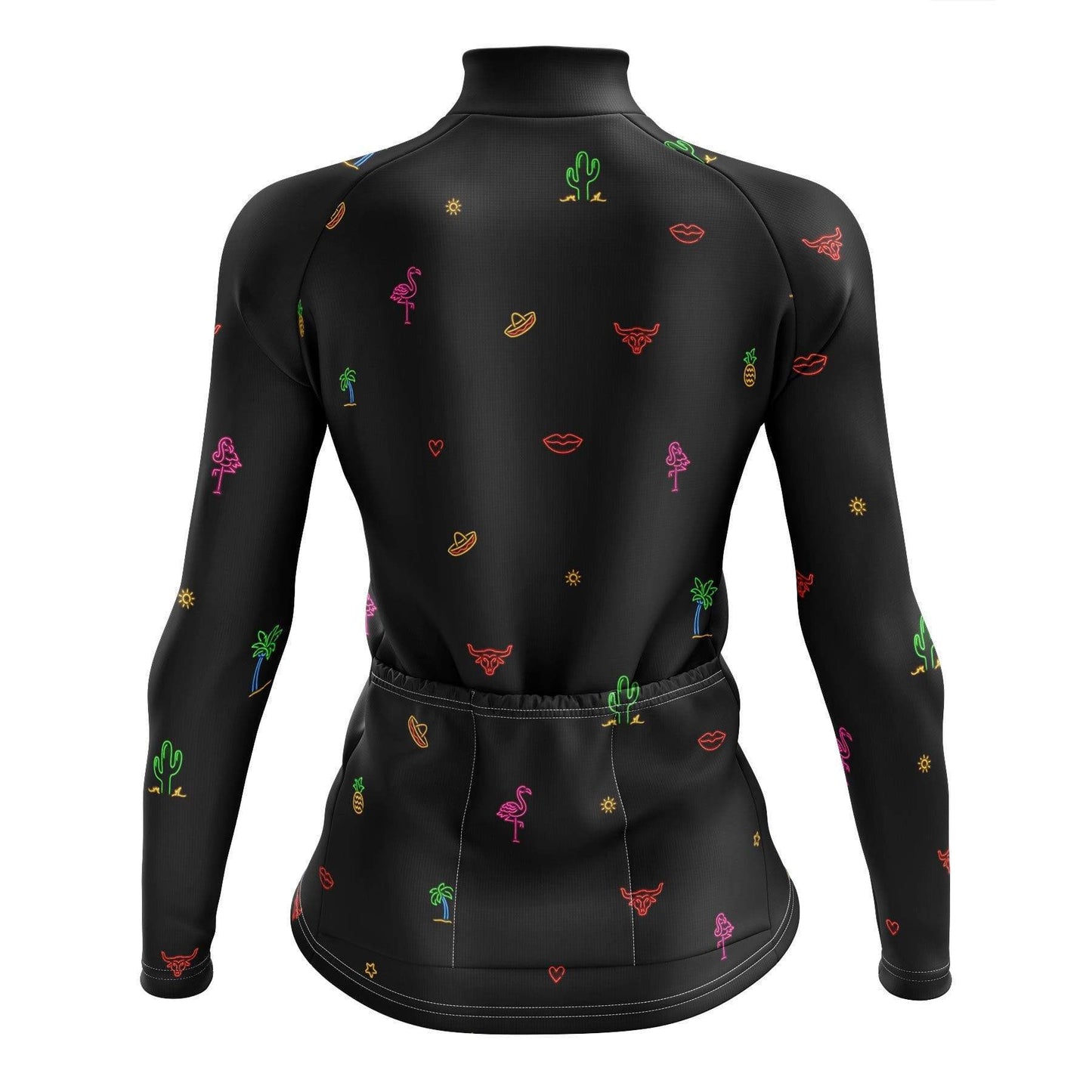 Women's Mexican Theme Long Sleeve Cycling Jersey