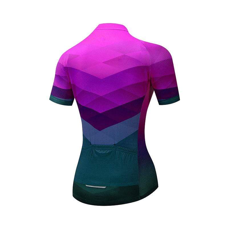 Women's Orange Patterns Cycling Jersey