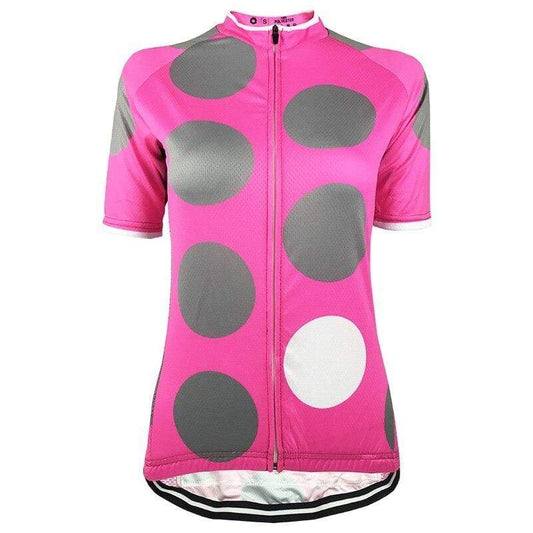 Women's Pink Dots Cycling Jersey