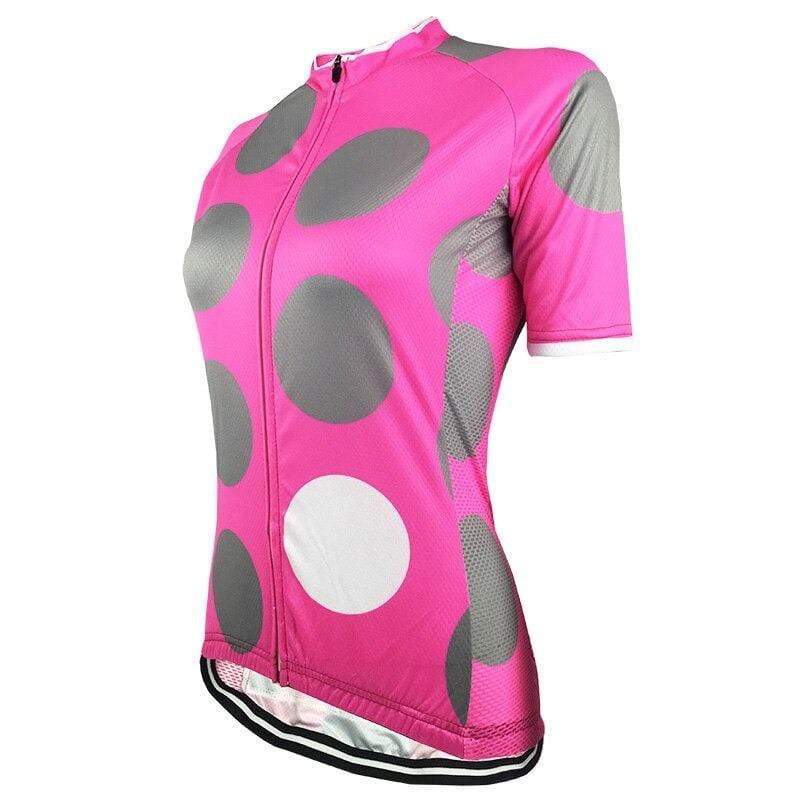 Women's Pink Dots Cycling Jersey