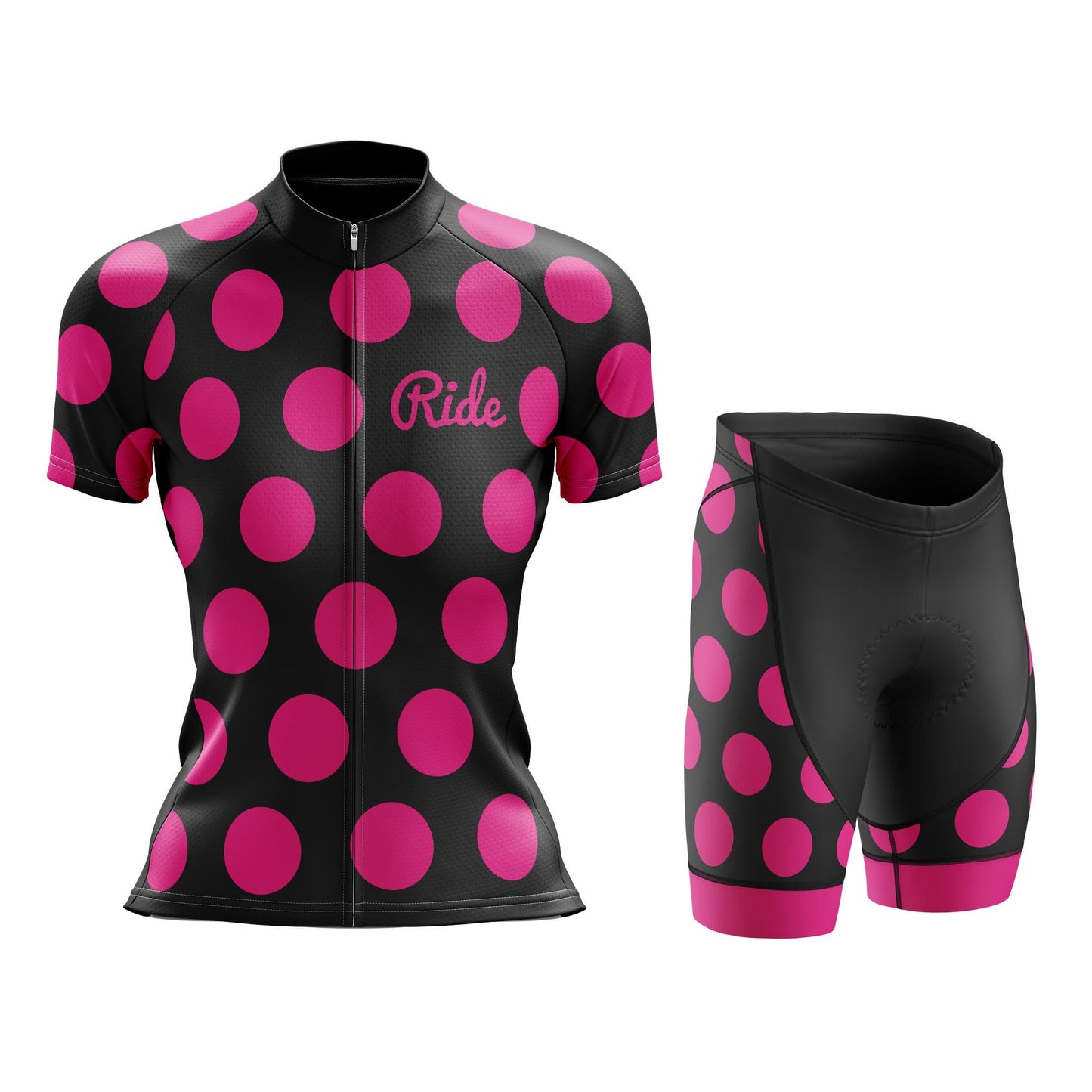 Women's Pink Dots Cycling Jersey or Shorts