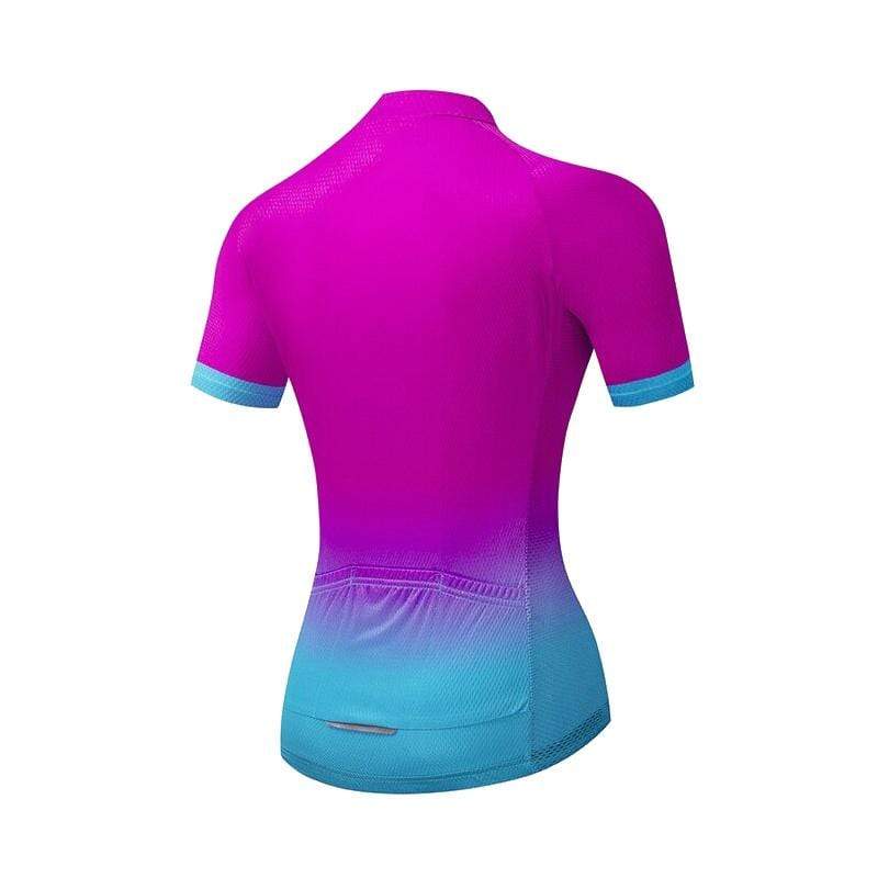 Women's Pink Gradient Cycling Jersey