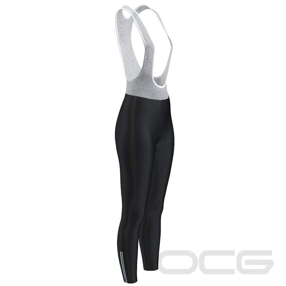 Women's Plain Color Gel Padded Cycling Bib-Tights