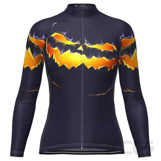 Women's Pumpkin Eater Long Sleeve Cycling Jersey