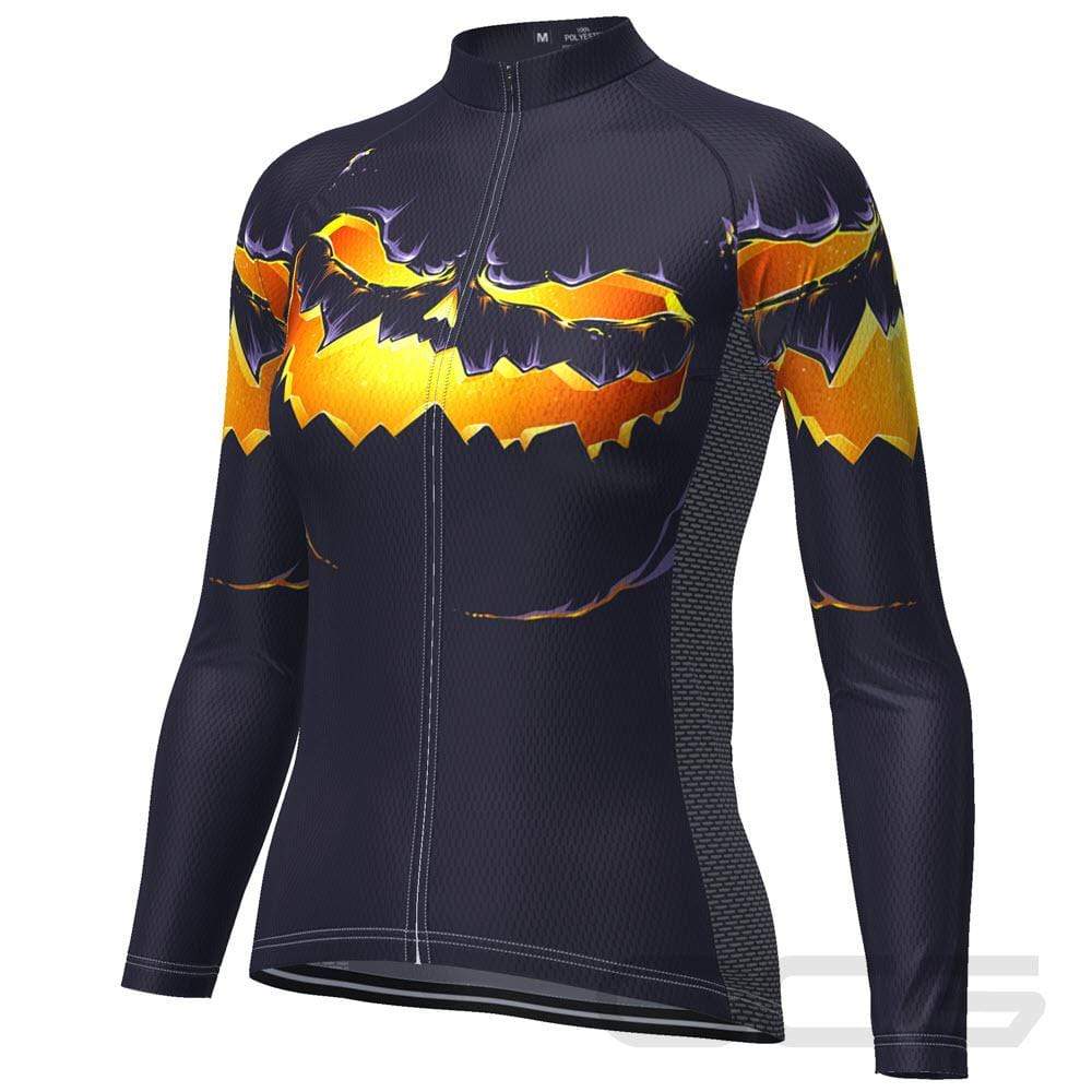 Women's Pumpkin Eater Long Sleeve Cycling Jersey