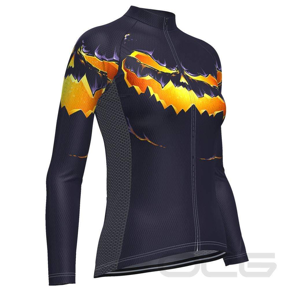 Women's Pumpkin Eater Long Sleeve Cycling Jersey