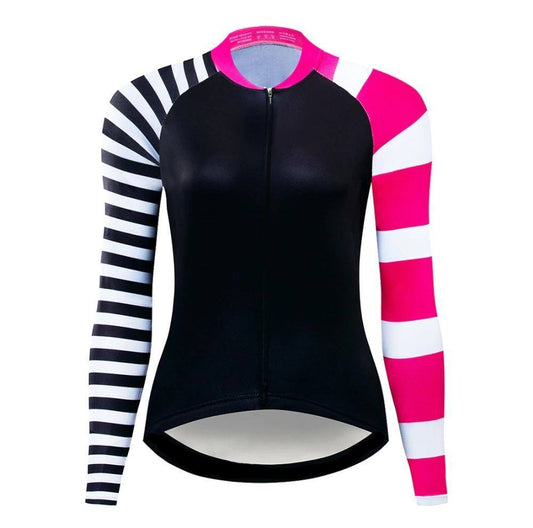 Women's Race & Dots Long Sleeve Cycling Jersey