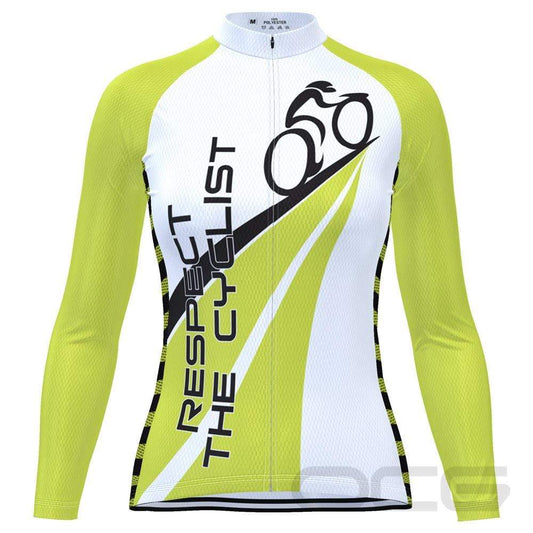 Women's Respect the Cyclist Long Sleeve Cycling Jersey