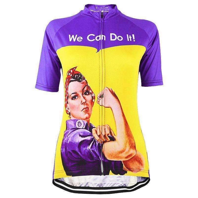 Women's Retro Rosie the Riveter Cycling Jersey
