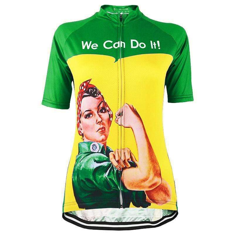 Women's Retro Rosie the Riveter Cycling Jersey