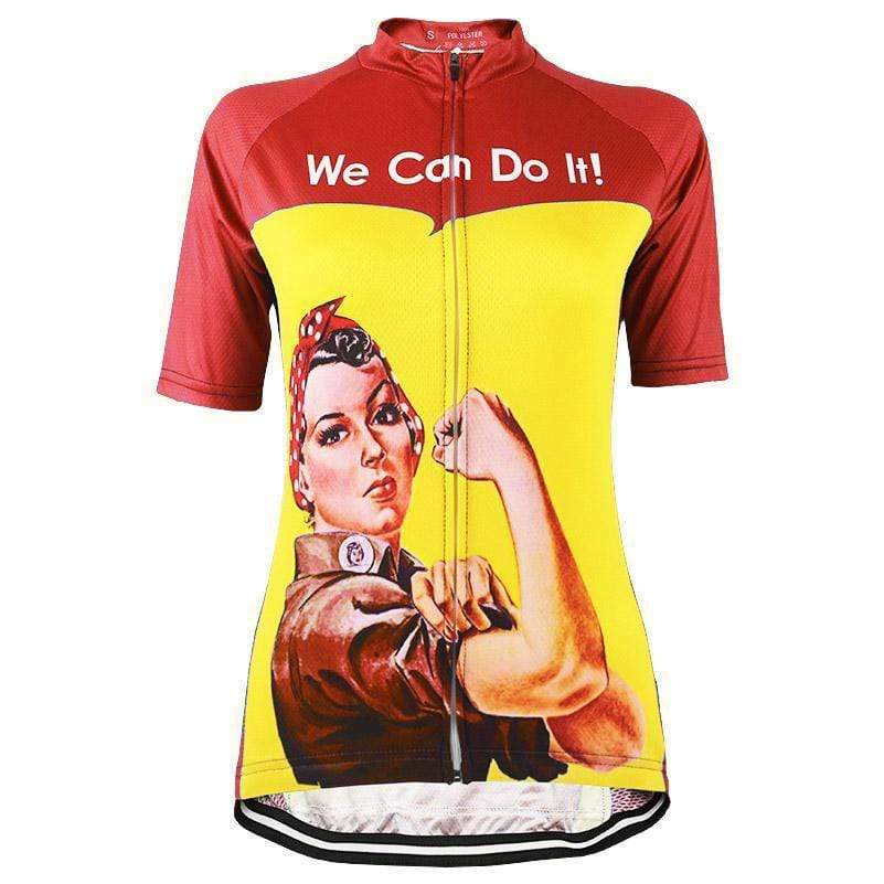 Women's Retro Rosie the Riveter Cycling Jersey