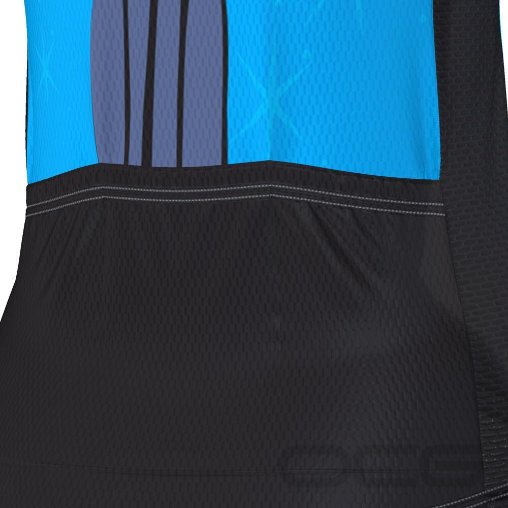 Women's Starry Night Cat Blue Long Sleeve Cycling Jersey