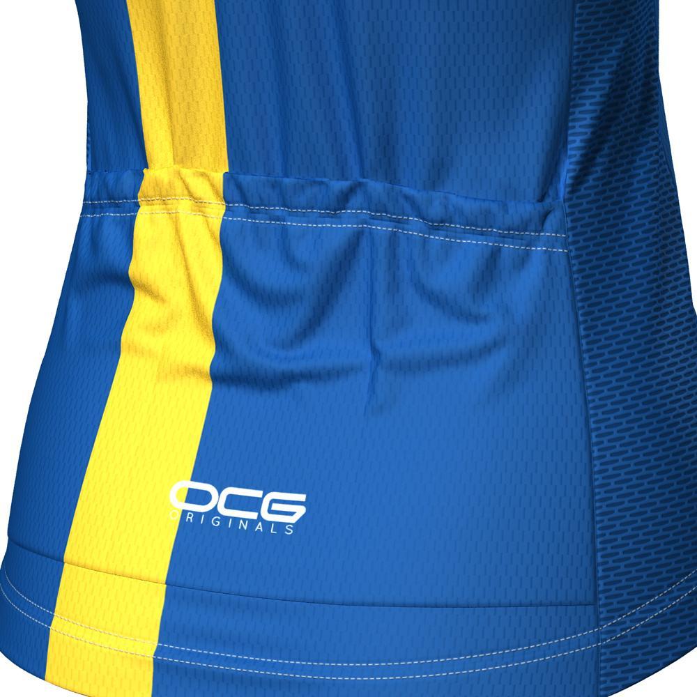 Women's Sweden National Flag 2 Piece Cycling Kit