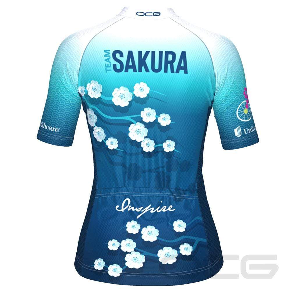 Women's Team Sakura Short Sleeve Cycling Jersey