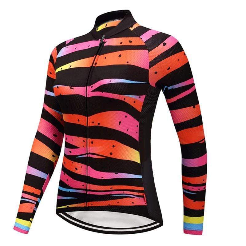 Women's Tiger Long Sleeve Cycling Jersey