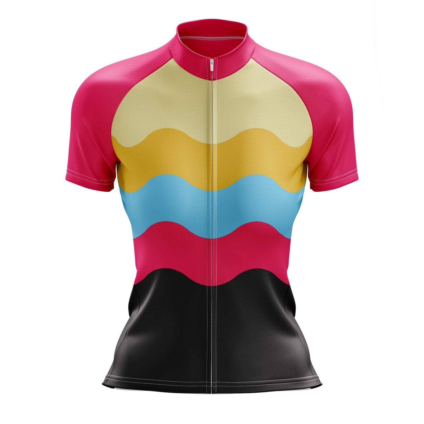 Women's Wavy Purple Cycling Jersey