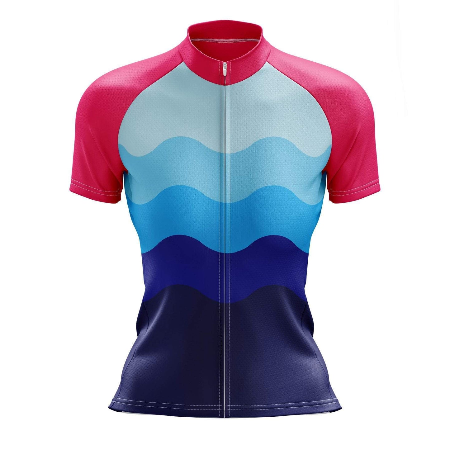 Women's Wavy Purple Cycling Jersey