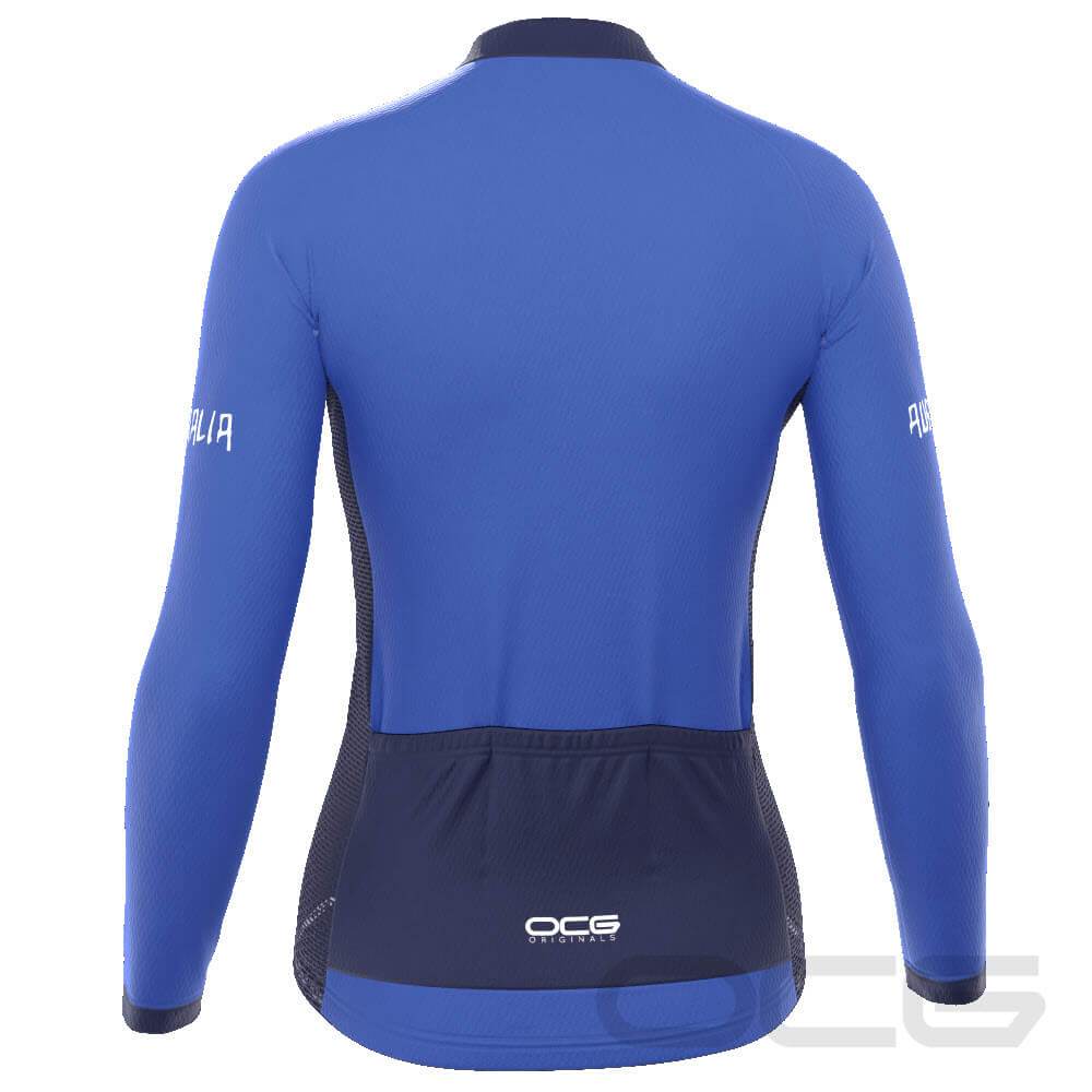 Women's Australian National Flag Long Sleeve Cycling Jersey