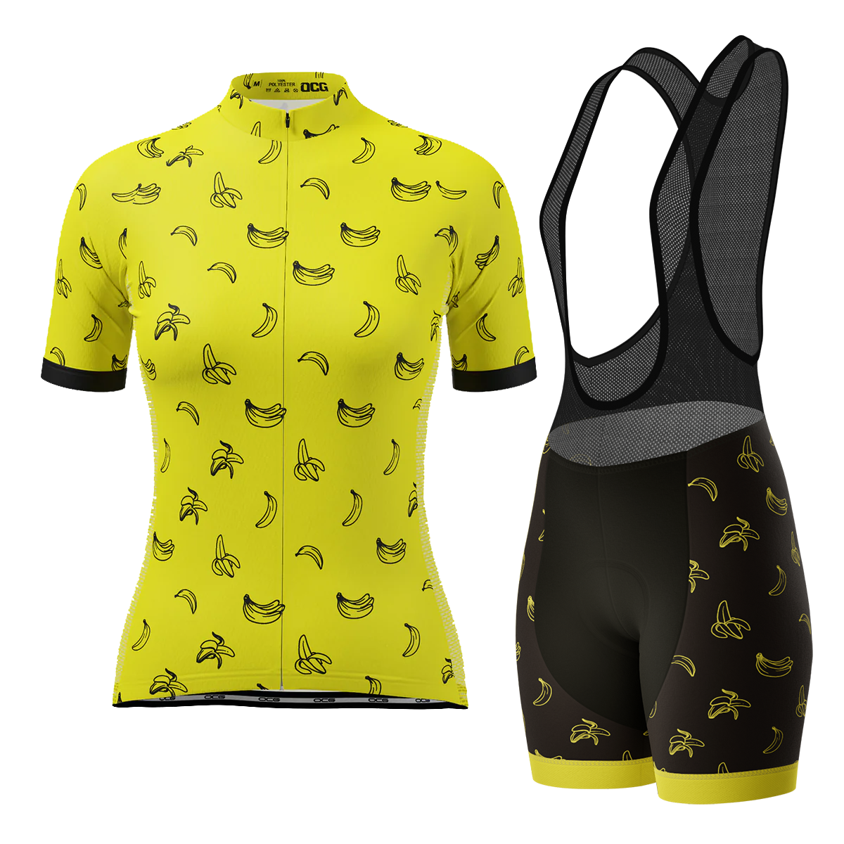 Women's Must Be Bananas 2 Piece Cycling Kit