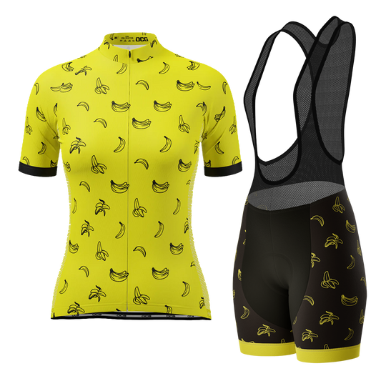 Women's Must Be Bananas 2 Piece Cycling Kit