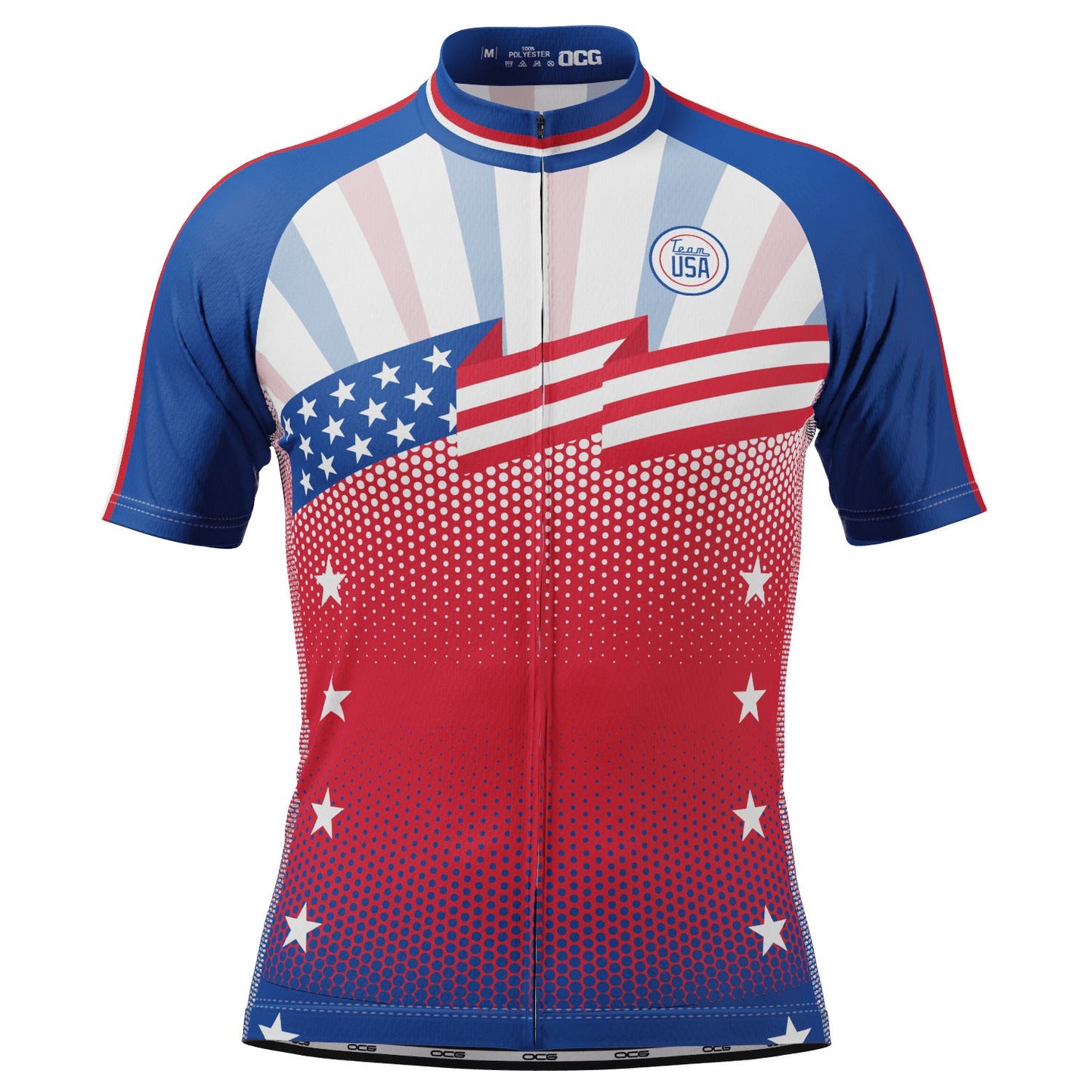 Men's World Countries Team USA Icon Short Sleeve Cycling Jersey