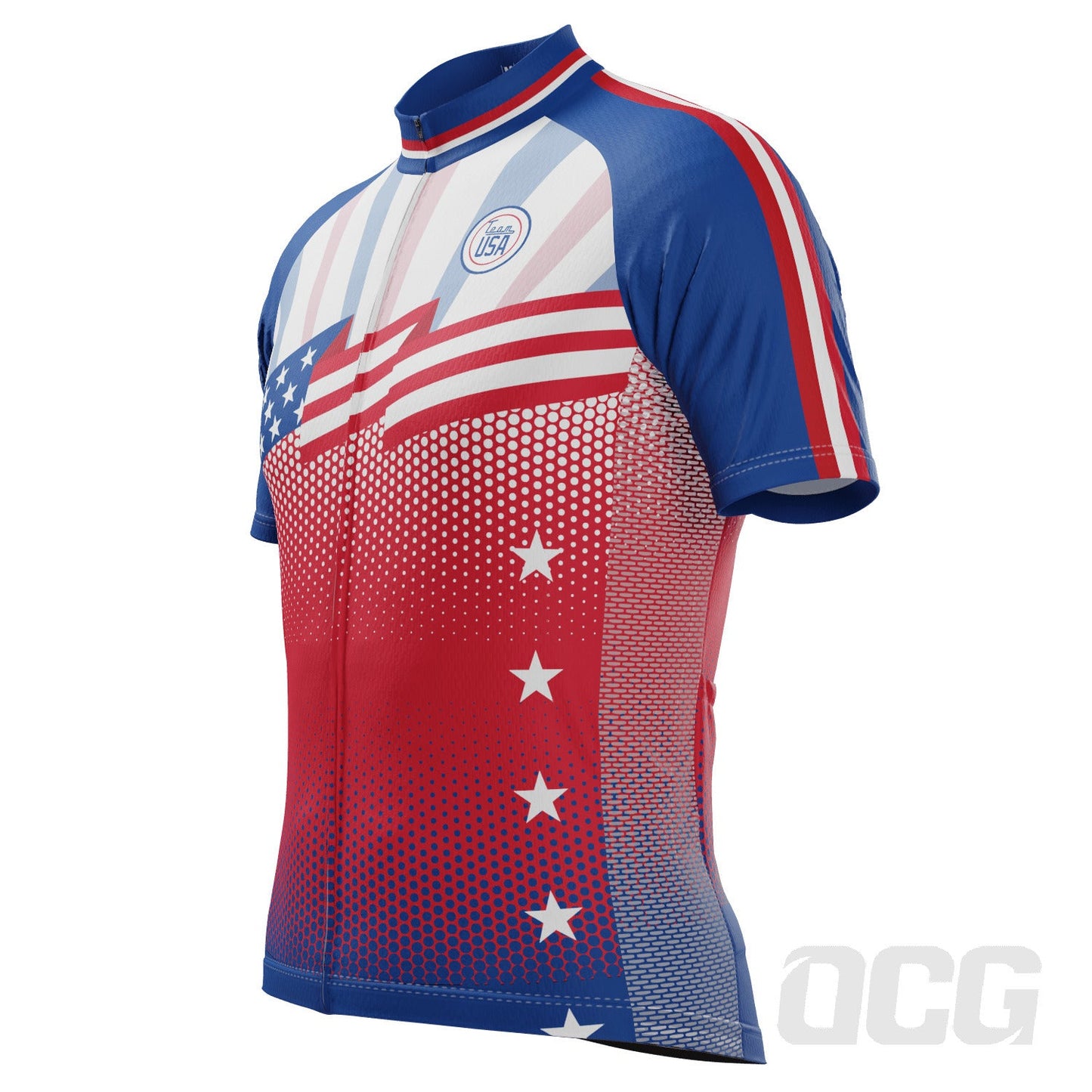 Men's World Countries Team USA Icon Short Sleeve Cycling Jersey