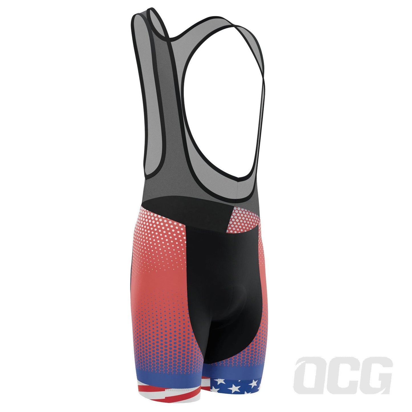 Men's World Countries Team USA Icon Gel Padded Cycling Bib