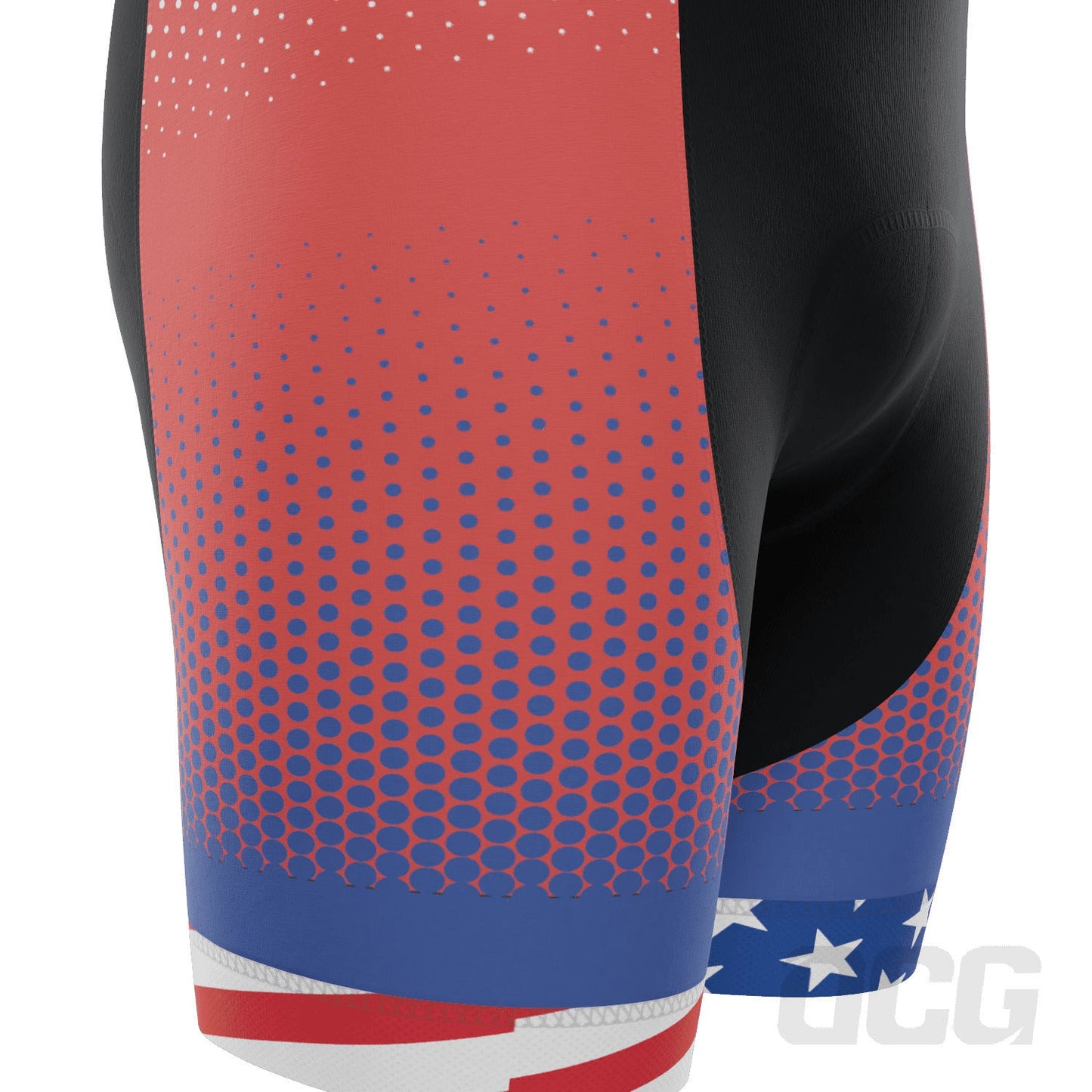 Men's World Countries Team USA Icon Gel Padded Cycling Bib