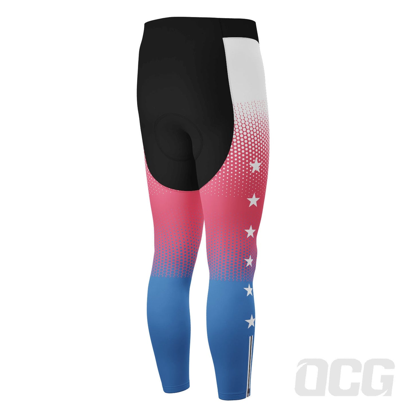 Men's World Countries Team USA Icon Gel Padded Cycling Bib-Tights